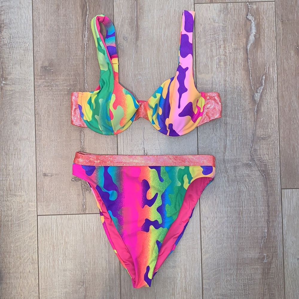 Dippin’ Daisy’s Tie-Dye Retro Two-Piece Bikini